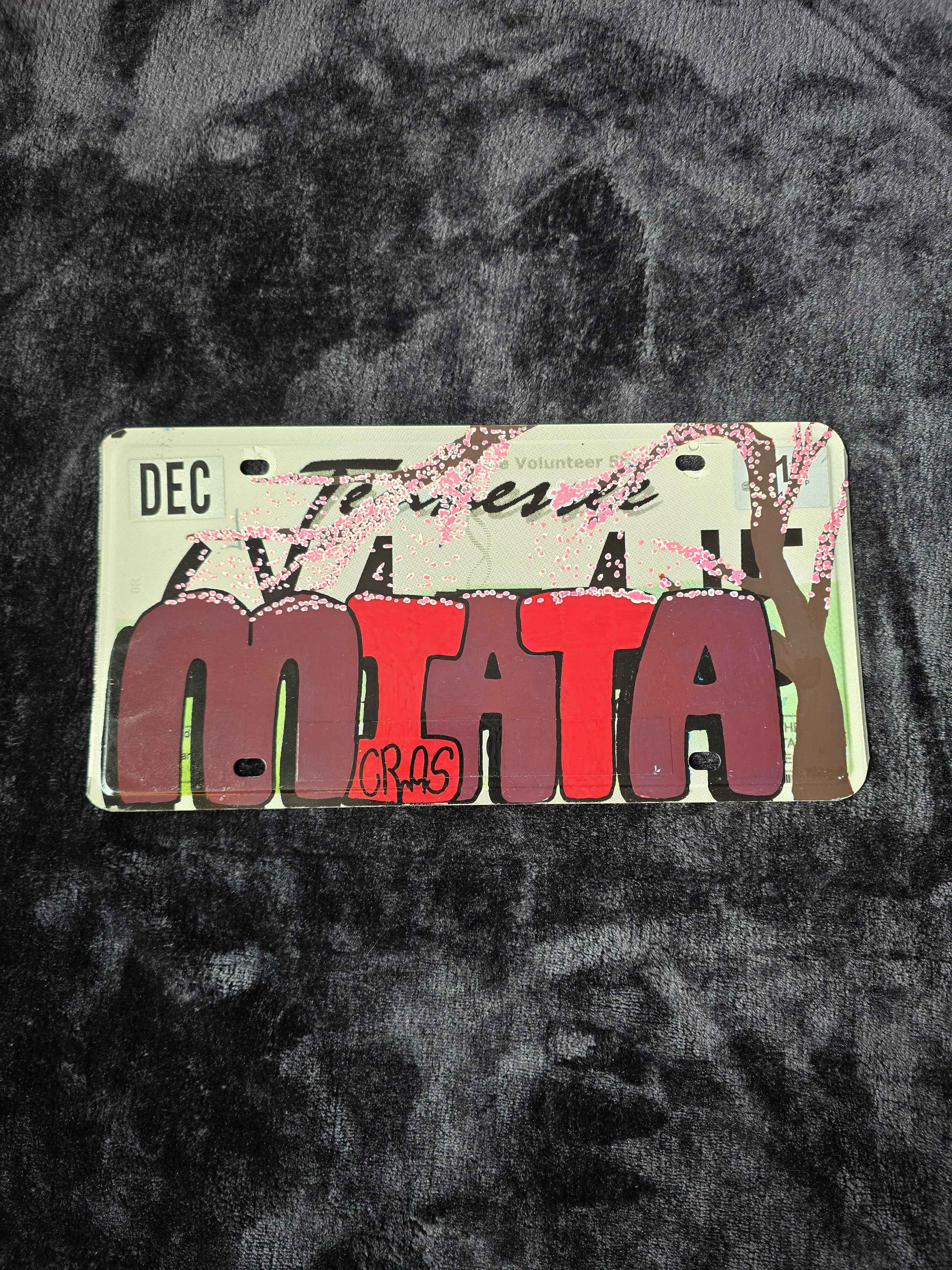 Cherry Blossom Vanity Plate